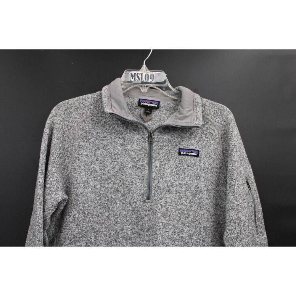 Patagonia Womens 1/2 Zip Better Sweater Size Large GRAY - Picture 3 of 8